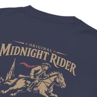 Patriotic Heritage LS T-Shirt | Midnight Rider Original MR Monogram & Heritage Back | Signature Line | Veteran-Owned | Liberty & Victory Co.