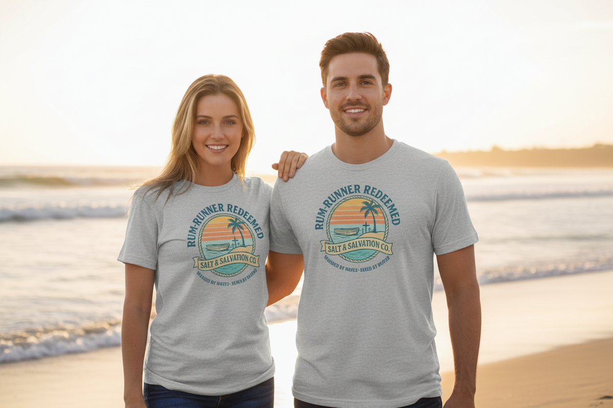 Rum-Runner Redeemed Premium Coastal Faith Tee