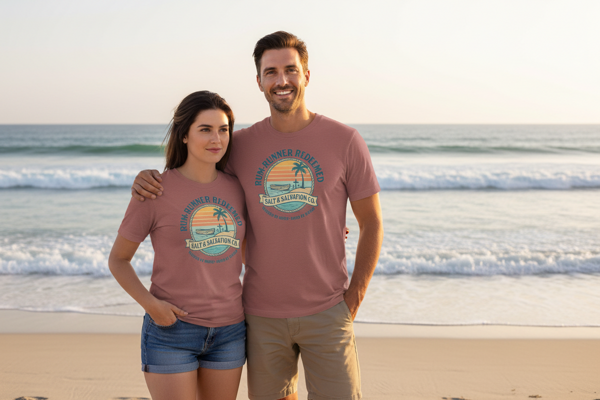 Rum-Runner Redeemed Premium Coastal Faith Tee