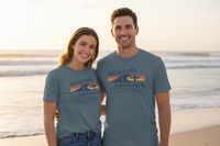 Christian Faith T-Shirt | Sunday Ashore Sunset Edition Coastal Tee | Liberty & Victory