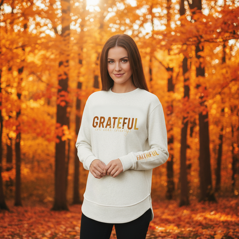 Grateful in all things-Women's Weekend Ultra Comfy Sweatshirt
