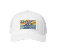 Christian Coastal Trucker Hat | Sunday Ashore | Richardson 115 Embroidered | Liberty & Victory