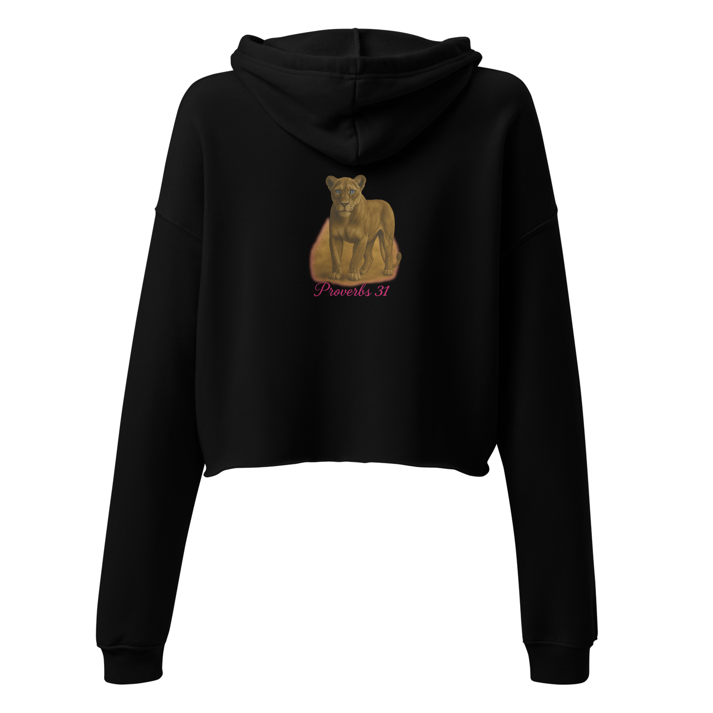 Proverbs 31 Lioness Cropped Ultra Elite Hoodie – Strength & Grace