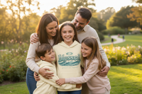 Christian Youth Hoodie | Blessed Garment-Dyed Lightweight Sweatshirt | Wonder & Wander | Liberty & Victory